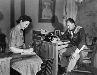 Texas Ranger Leather Co., Yoakum, Texas, 1936
